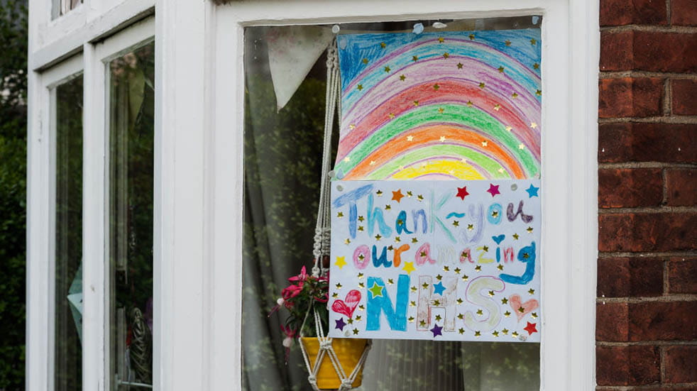 Ten ways you can help your community during the coronavirus crisis; window pictures